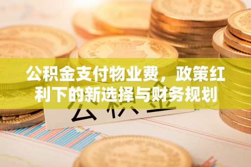 昆山公积金支付物业费，政策红利下的新选择与财务规划