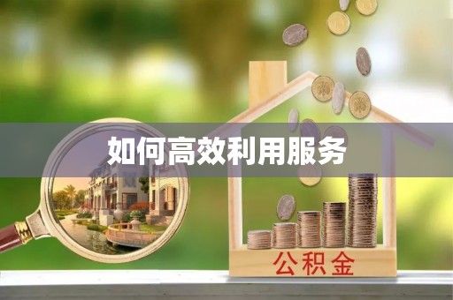 昆山如何高效利用服务